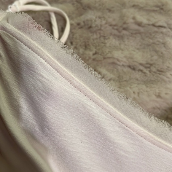 Frame frayed hem v neck cami off-white XS - Picture 2 of 5
